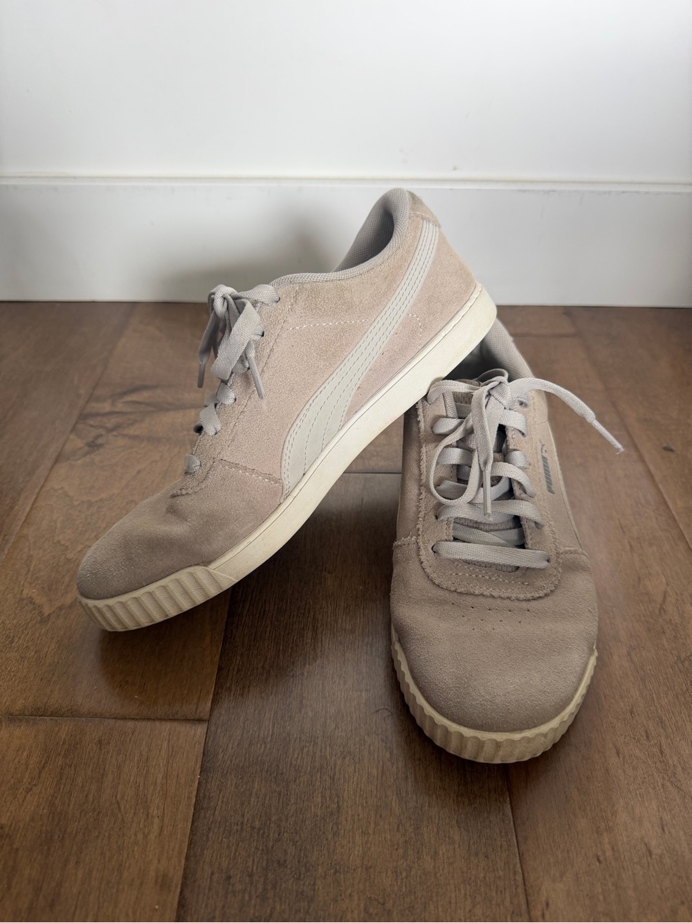 Puma Suede Sneakers in Light Beige